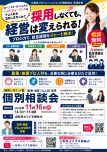 雇用しない人材（副業・兼業プロ人材）活用個別相談会